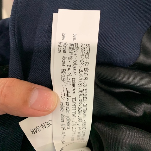 Zara Midnight Blue Jacket with Metallic Accents - Picture 5 of 6